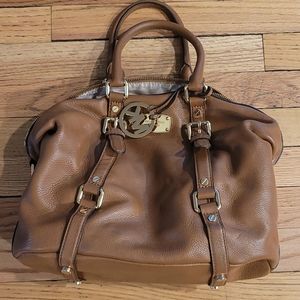 Brown leather Michael Kors purse